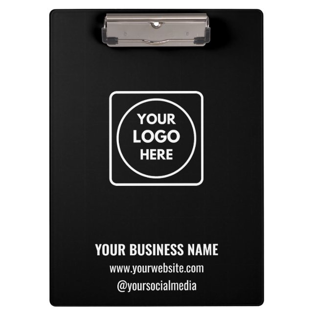 Moderne Klemmbretter mit Firmenlogo für Profis (Vorderseite)