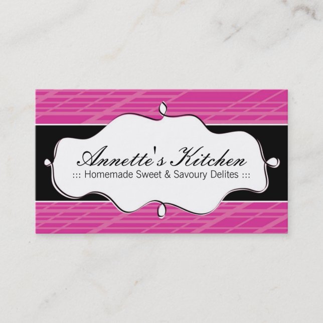 Moderne Kochs-Geschäfts-Karten Visitenkarte (Vorderseite)