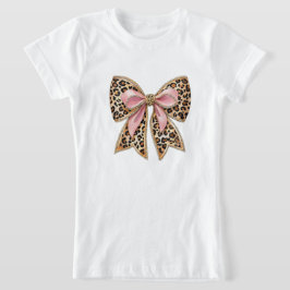 Moderne kokette Bow-T-Shirt T-Shirt