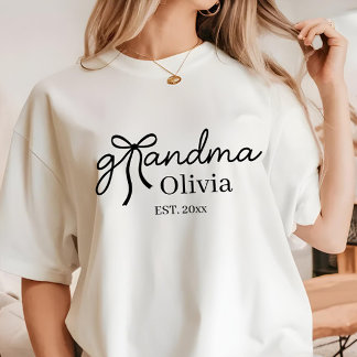 Moderne Kokette Schleife Oma T-Shirt