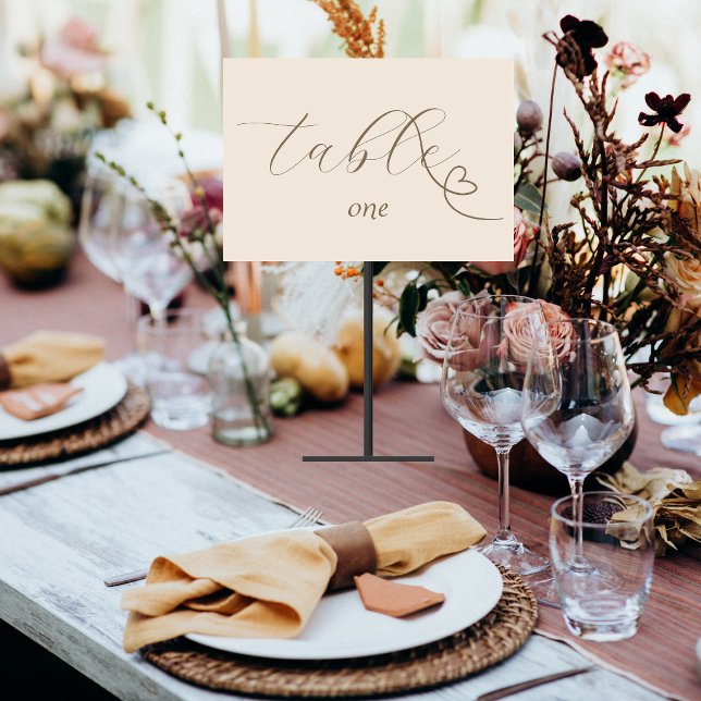 Moderne Kolorblock-Hochzeit | lichtneutral Tischnummer (Von Creator hochgeladen)