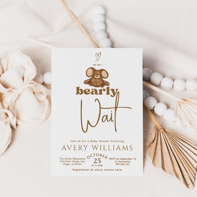 Moderne können wir frühzeitig abwarten Baby Dusche Einladung (Von Creator hochgeladen)