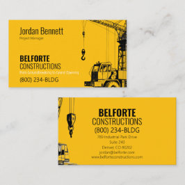 Moderne Konstruktion | Yellow & Crane Design Visitenkarte