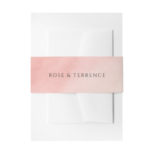 Moderne Korallen-Küsten-Chic-Elegante Hochzeit Einladungsbanderole