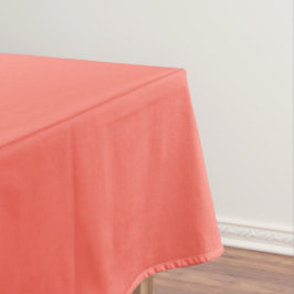 Moderne Korallenrosa Schlichte Solid Color Tischdecke