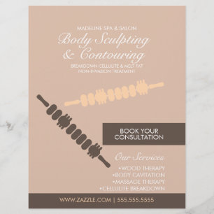 Moderne Körperformung Körperbildhauermassage Flyer