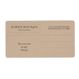 Moderne Kraft Business Rücksendeadresse Shipping