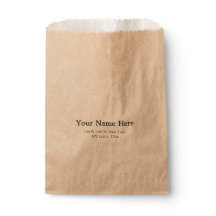 Moderne Kraft-Geschenktüte mit individuellem Text