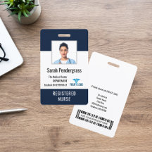Moderne Krankenpfleger-ID im Medizinischen Zentrum