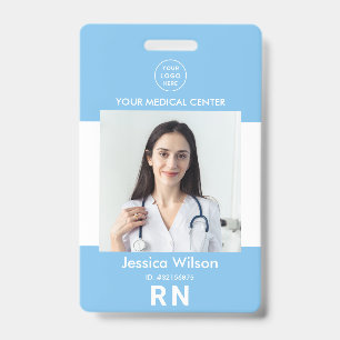 Moderne Krankenschwester-ID Medizinische Mitarbeit Ausweis