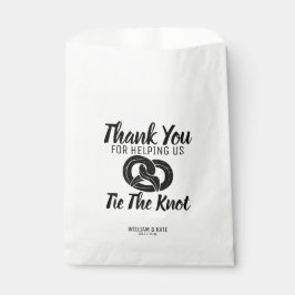 Moderne Krawatte - die Leckerei der Knot-Pretzels  Geschenktütchen