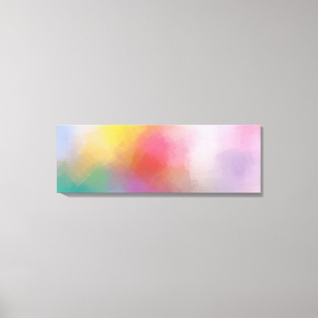Moderne kreative Abstrakte Kunst Rot Gelb Leinwanddruck (Vorderseite)