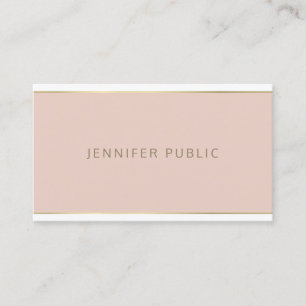 Moderne kreative Sleek Pink Gold Rahmen Trendsette Visitenkarte
