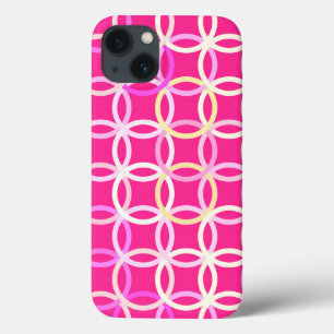 Moderne Kreise, fuchsienrosa und creme aus der Mit Case-Mate iPhone Hülle