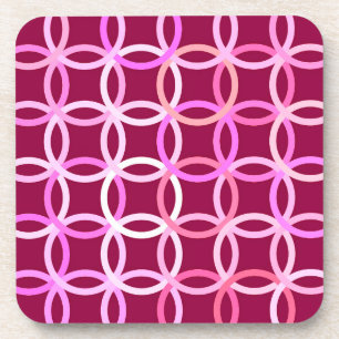 Moderne Kreise, Pflaume und orchid rosa Untersetzer