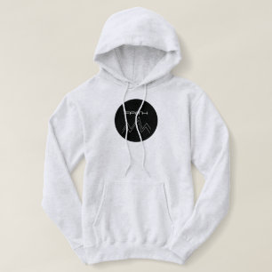 Moderne Kreisförmiges Logo auf dem Berggipfel des  Hoodie