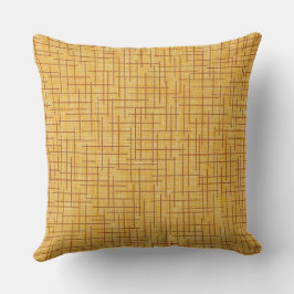 Moderne Kreuzschraffur-Jute-Textur Kissen