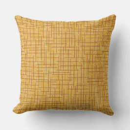 Moderne Kreuzschraffur-Jute-Textur Kissen