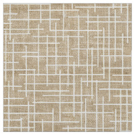 Moderne Kreuzschraffur-Jute-Textur-Muster Stoff
