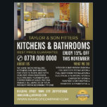 Moderne Küche Design, Küche & Badezimmer Fitter Flyer<br><div class="desc">Modernes Küchendesign, Küche & Bad Fitter Gesellschaft Werbung Flyer durch den Business Card Store.</div>