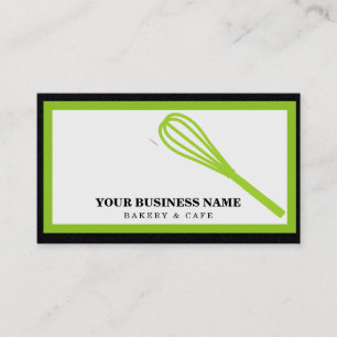 Moderne Küche Whisk Bäckerei Visitenkarte