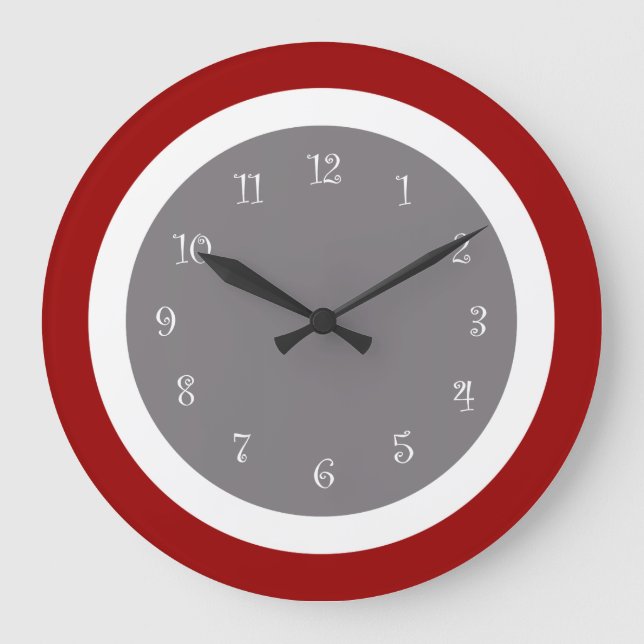 Moderne Küchenmauer Große Wanduhr (Vorderseite)