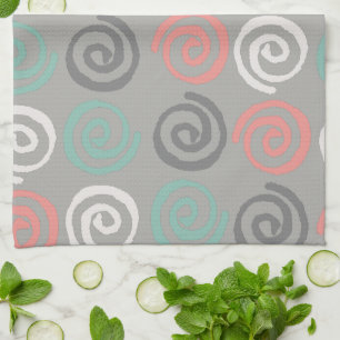 Moderne Küchentücher mit Swirls-Muster