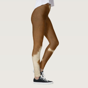 Moderne Kuh Imitate Leather Elegante Collection Leggings
