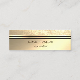 Moderne Kühl Elegante Professionelle Gold, Streife Mini Visitenkarte