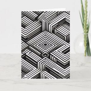 Moderne, kühne, abstrakte monochrome geometrische  karte