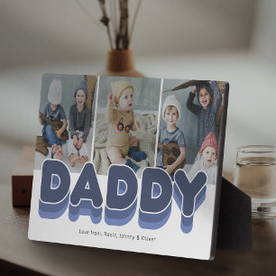 Moderne, kühne Daddy-Foto Fotoplatte