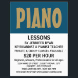 Moderne Kühne, Keyboard, Klavierunterricht Flyer<br><div class="desc">Moderner Kühl-,  Keyboard-,  Piano-Lektionen Werbe-Flyer durch den Business Card Store.</div>