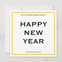 Moderne, kühne Weihnachtskarte | Benutzerdefiniert