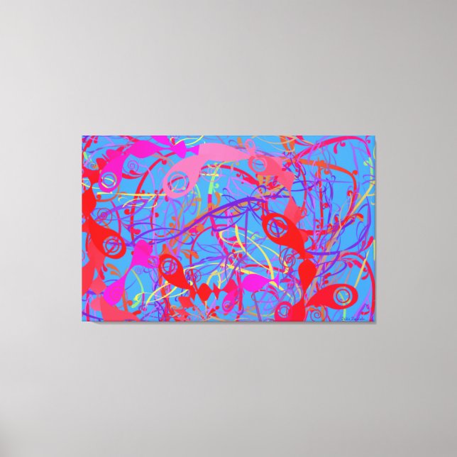 MODERNE KUNST - 3 PANELS - ZUHAUSE DEKORATION - GI LEINWANDDRUCK (Vorderseite)