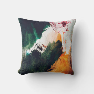 Moderne Kunst, abstrakte Malerei. Feine Kunst abst Kissen