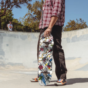 Moderne Kunst auf Rädern - Kandinsky Stil Skateboard