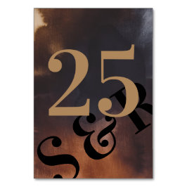 Moderne Kunst Big Monogram Bold Simple Wedding Tischnummer