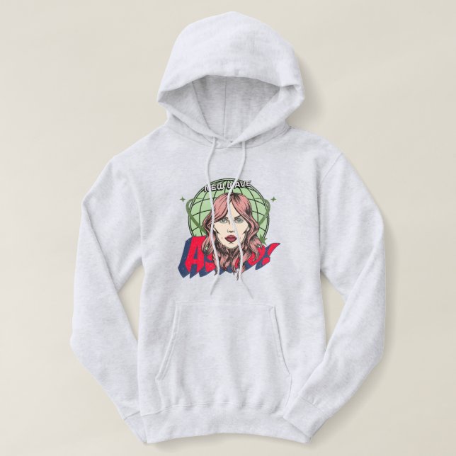 Moderne Kunst Cartoon Illustration Retro Pop Art Hoodie (Design vorne)