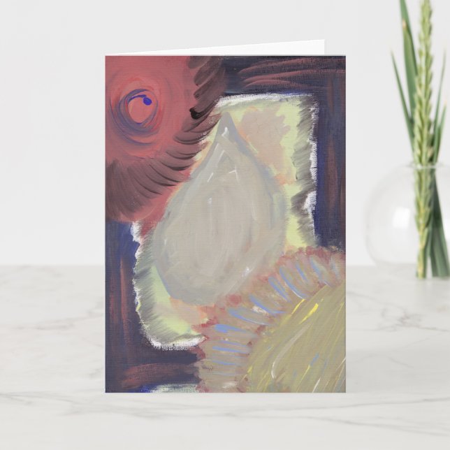 Moderne Kunst Dankeskarte (Vorderseite)
