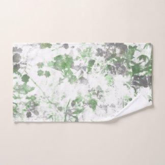 Moderne Kunst der Blume und Wandstruktur Handtuch