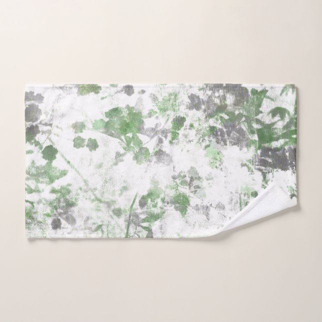 Moderne Kunst der Blume und Wandstruktur Handtuch (Handtuch)