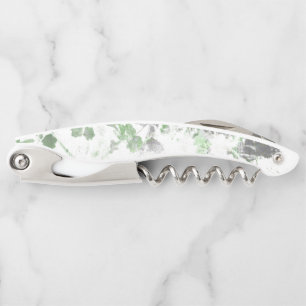 Moderne Kunst der Blume und Wandstruktur Kellnermesser
