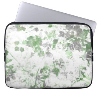 Moderne Kunst der Blume und Wandstruktur Laptopschutzhülle
