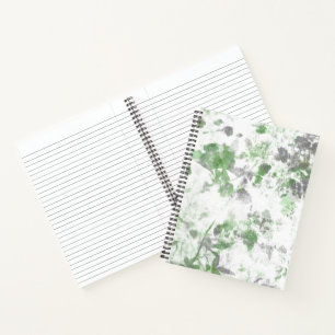 Moderne Kunst der Blume und Wandstruktur Notizbuch