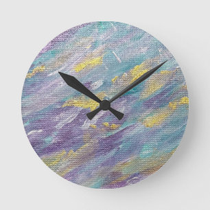 Moderne Kunst der stillen Herrschaft Runde Wanduhr