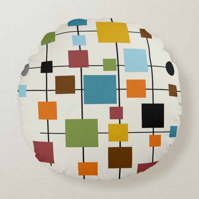 Moderne Kunst des Mittelalters 1.3 Rundes Kissen (Vorderseite)