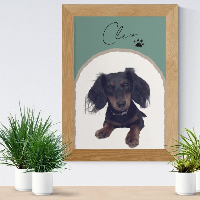 Moderne Kunst, Dichtung und Musik Fotodruck (Celebrate your pet with this custom pet portrait! )