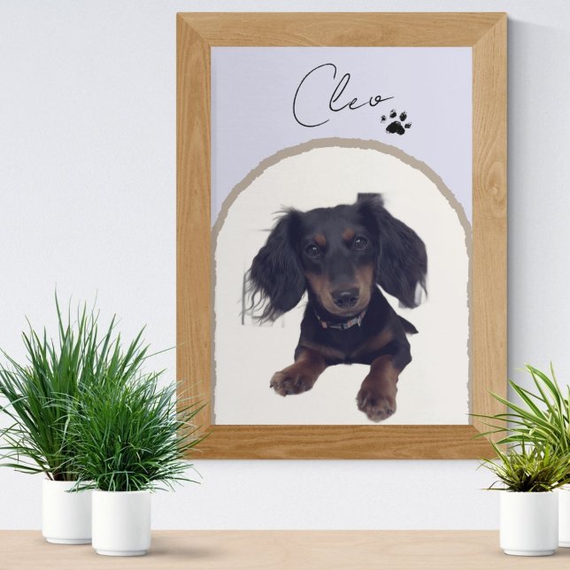 Moderne Kunst, Dichtung und Musik Fotodruck (Celebrate your pet with this custom pet portrait! )