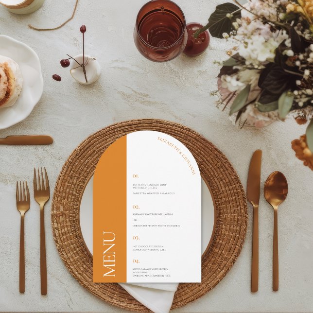 Moderne Kunst, Dichtung und Musik | Hochzeitsmenü Einladung (Von Creator hochgeladen)