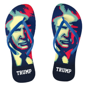 Moderne Kunst Donald Trump Flip Flops